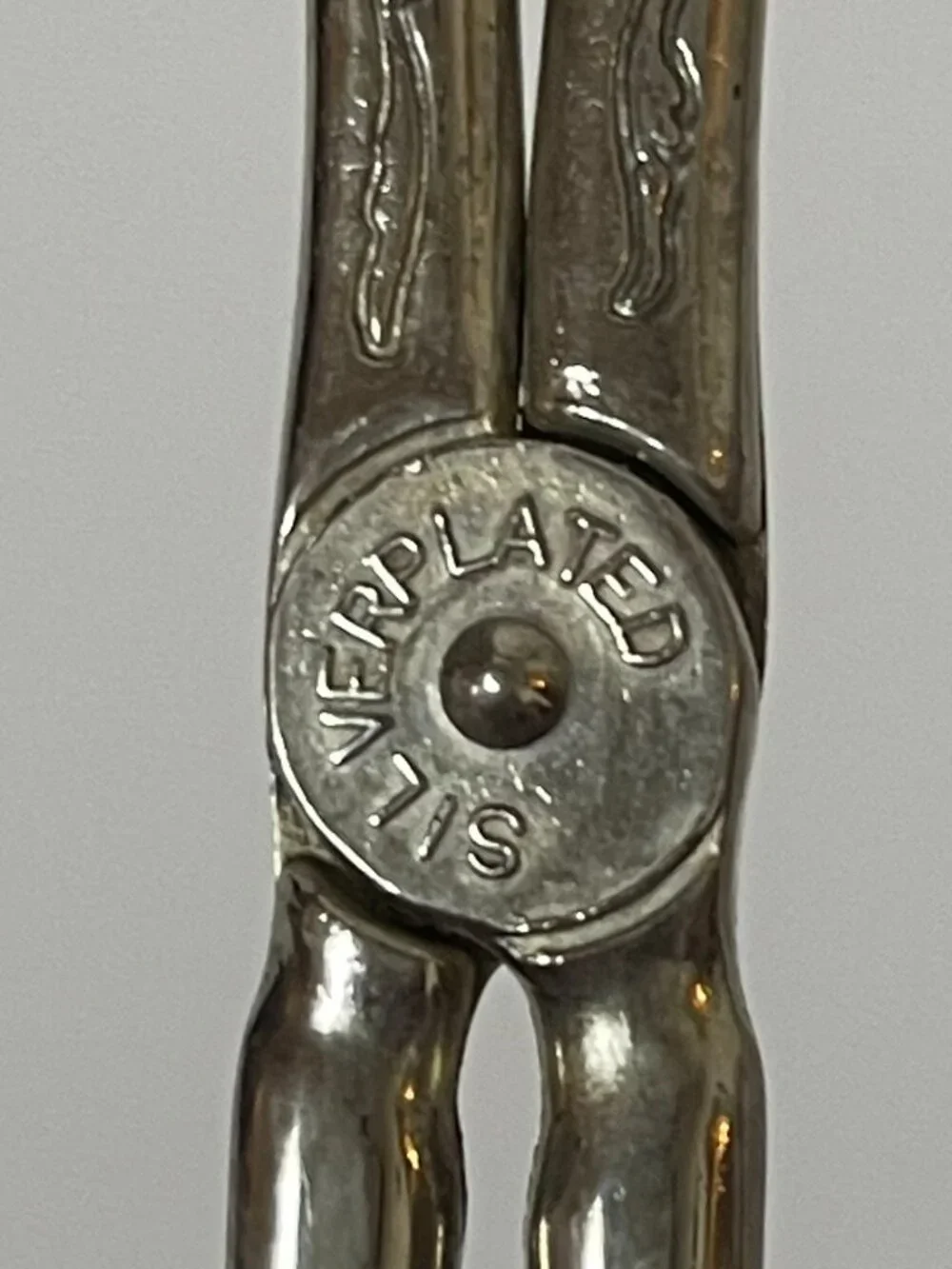 Vintage Silver Plated Scissor Salad Serving Tongs